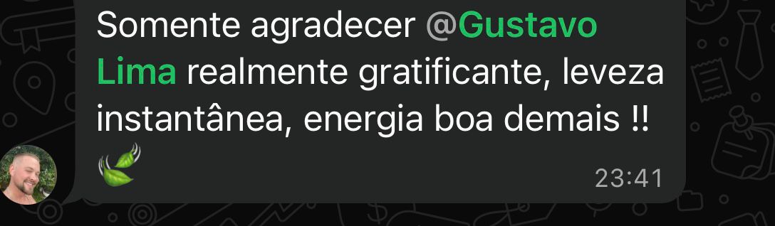 Depoimento: Senti uma liberdade que não esperava. Os ombros realmente ficaram leves. - R.F.